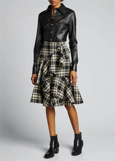 michael kors plaid skirt|michael kors pleated skirts.